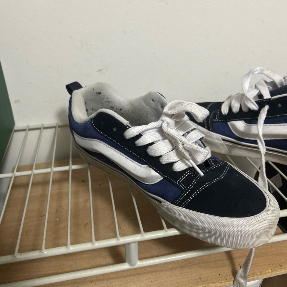 Vans Men's Blue and White Sneakers